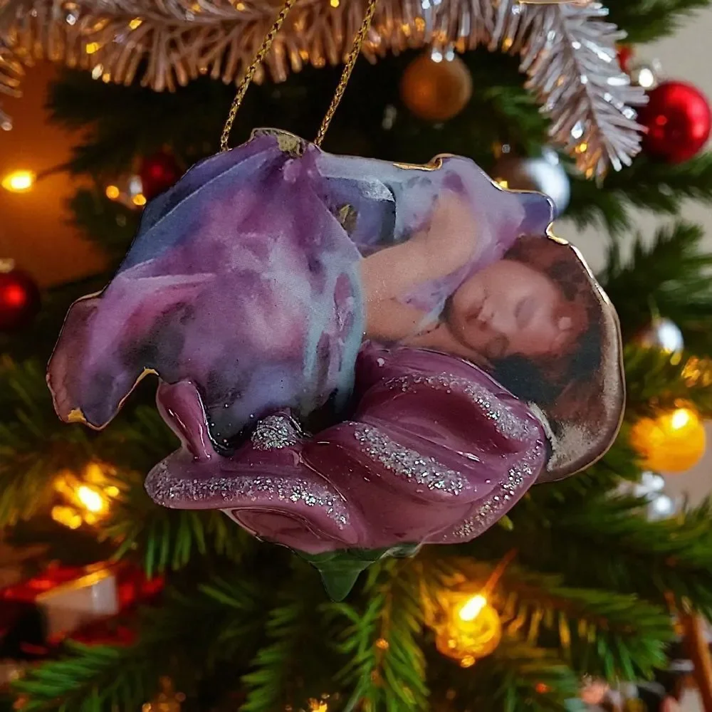 Lisa Jane Fairy Ornament Purple Porcelain Wings Of Wonder Twilight Enchantment